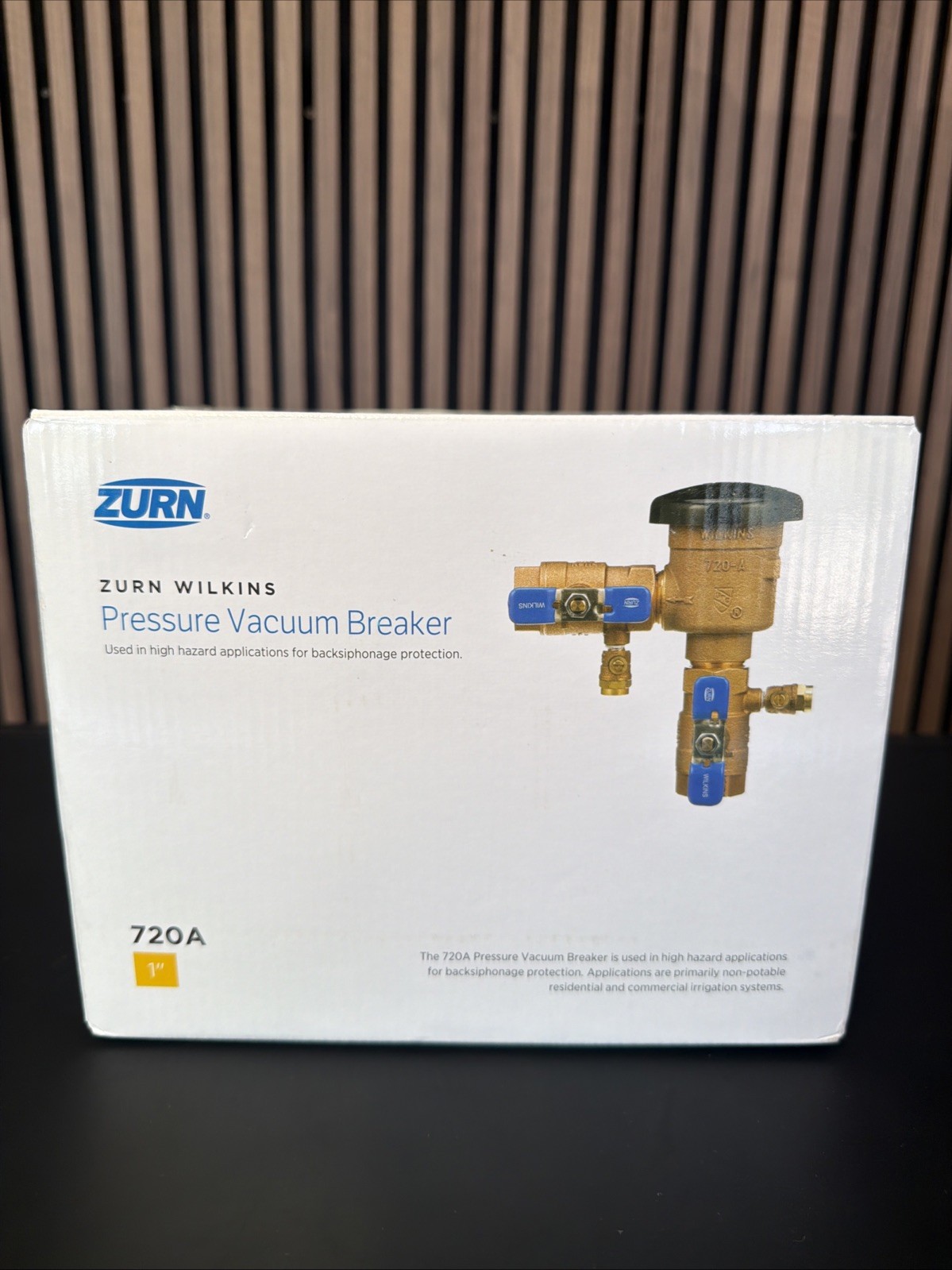 Zurn-Wilkins 1-720A Pressure Vacuum Breaker 1 in. With Union Ball Valves NEW