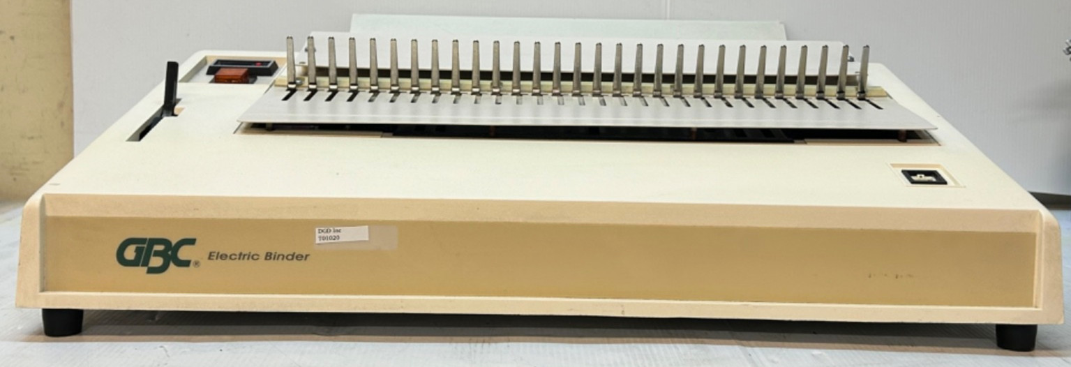 GBC Electric Binder Model No. 110EB-3 173W 60Hz 1 Phase 115V (Parts Only) T01020