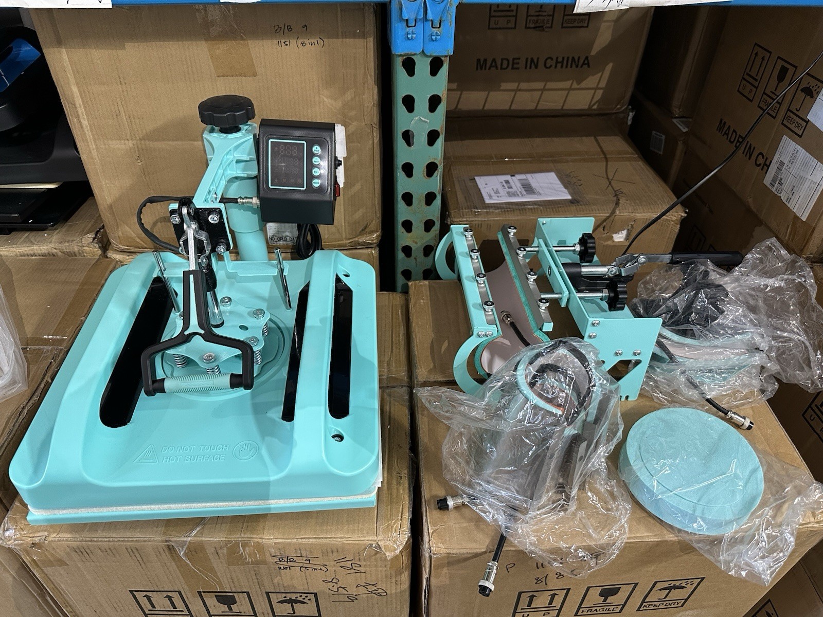 15×15” 8 In 1 Heat Press Machine With 30oz Tumbler Press Lightly Used