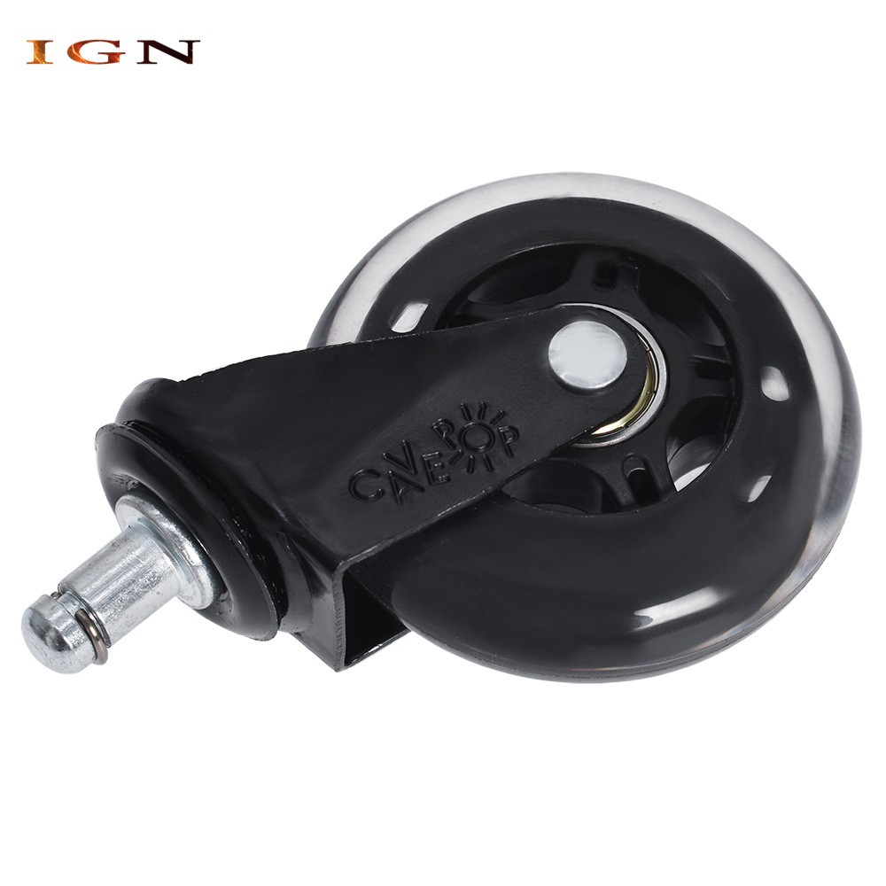 5 Pack 3 Inch Office Chair Caster Swivel Wheels Replacement Heavy Duty Low-Noise