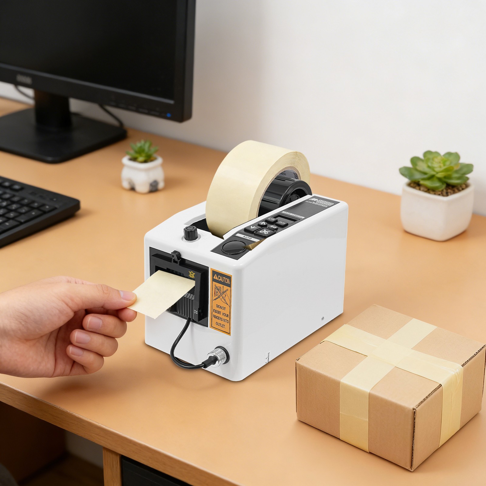 Automatic Electric Tape Cutter for Wrapping/Packing 0.79-39.33in Cutting Length