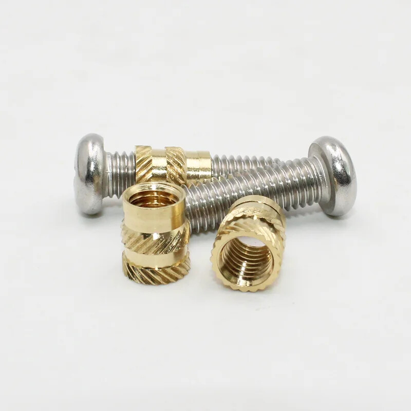 Brass Threaded Insert Nut Kit M2 M2.5 M3 M4 M5 M6 M8 Hot Melt Heat Knurled Embed