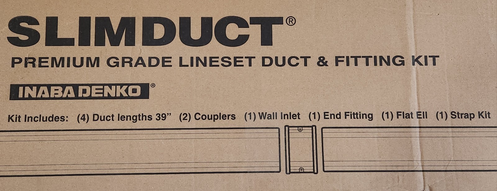 RectorSeal 85105 Slimduct SD-100-W White Premium Lineset Duct and Fitting Kit