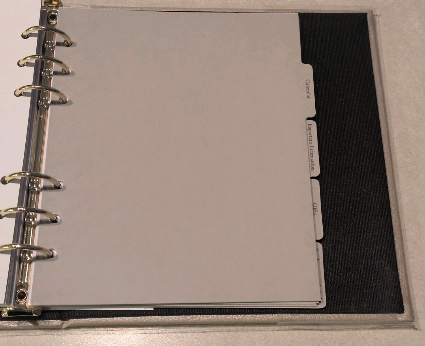 Hallmark Refillable Address Book Cream Color 5STZ1001 Undated Calendar