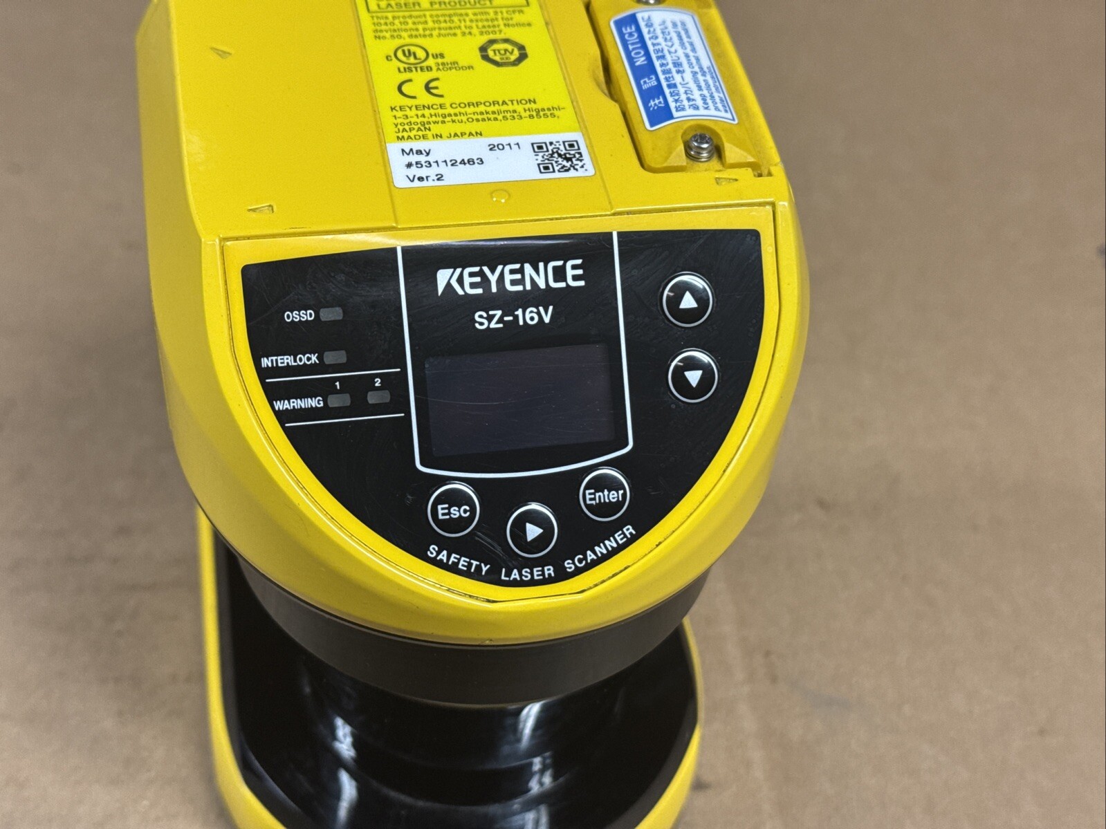 KEYENCE SZ-16V Safety Laser Scanner 24VDC CLEAN UNITS – WARRANTY – FAST SHIPPING