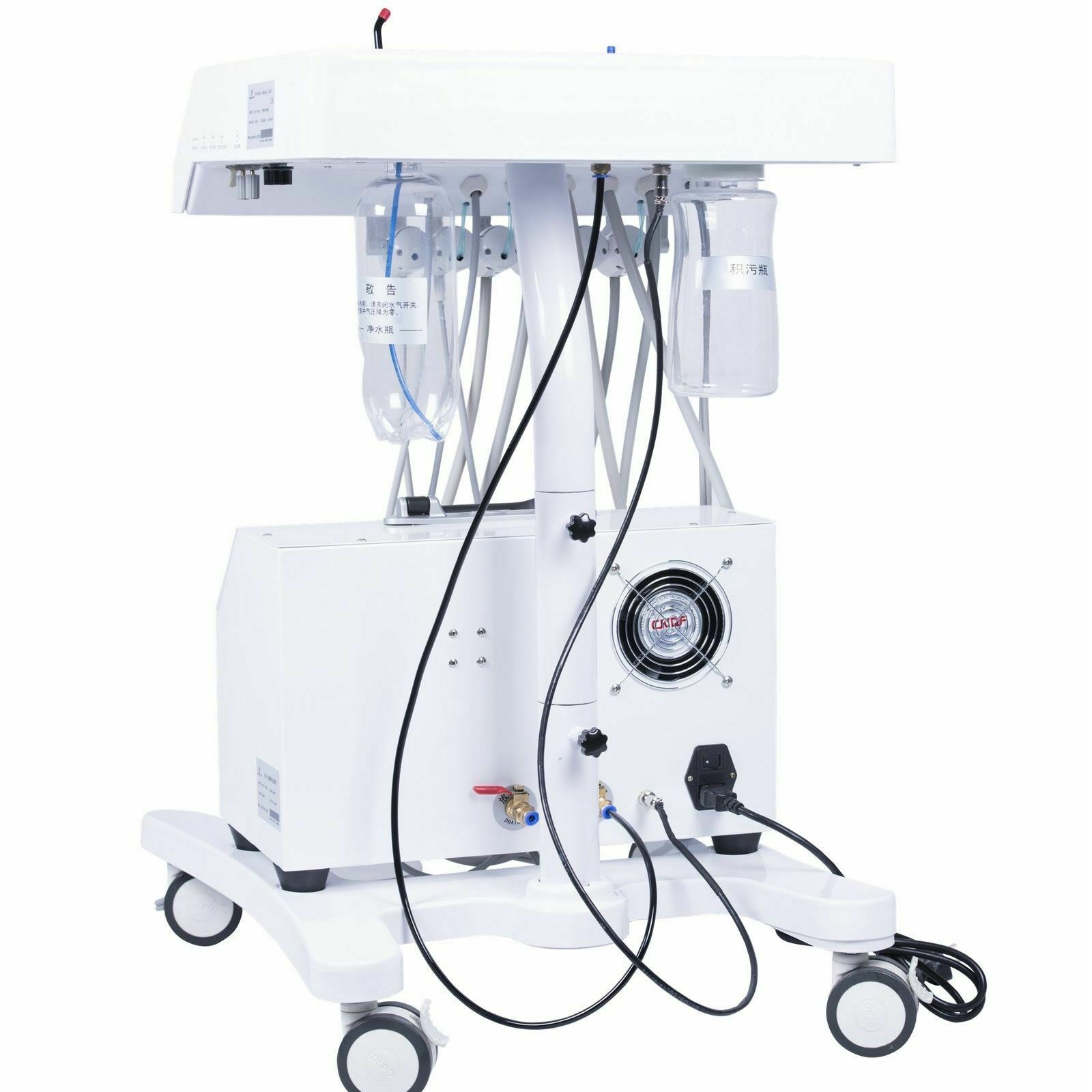 Greeloy Dental Delivery Unit Cart GU-P302 with Air Compressor GU-P300 110V USA