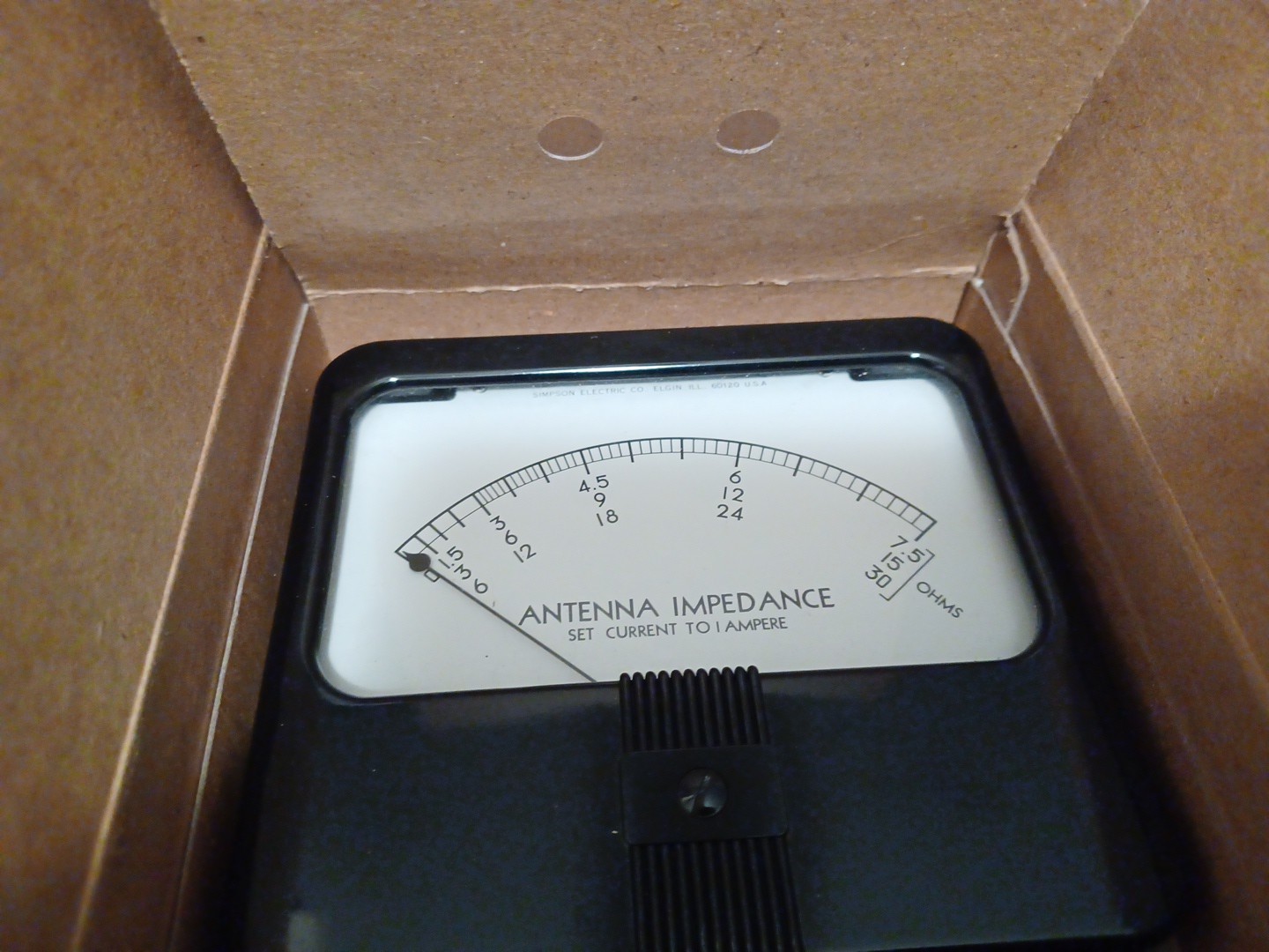 Simpson Antenna Impedance Panel Meter New Old Stock in Original Box