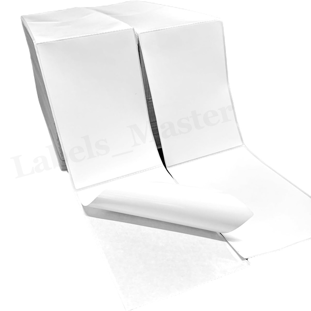4×6 Fanfold Direct Thermal Shipping Labels Perforated for Zebra & Rollo Printers
