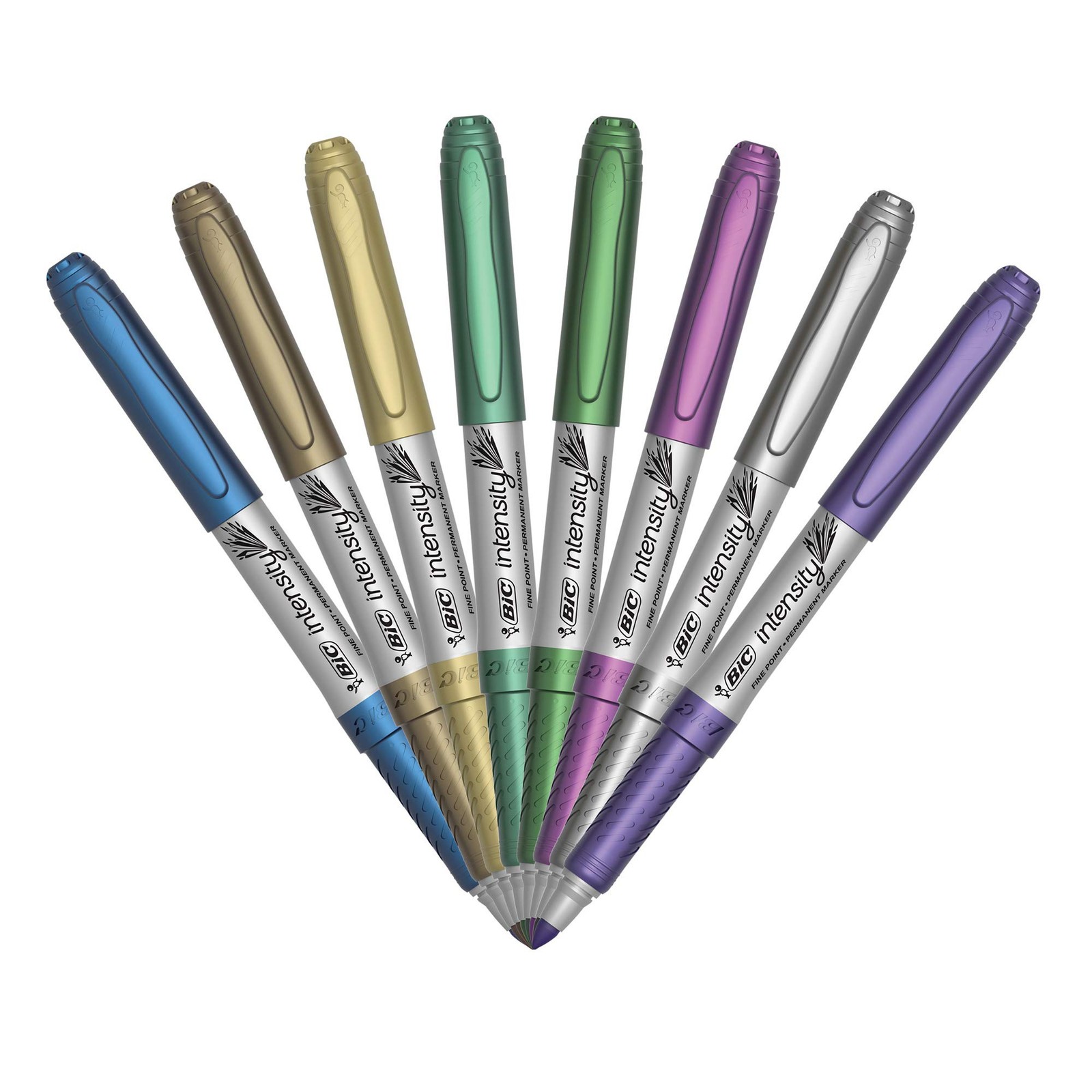 BIC Intensity Permanent Marker Bundle 56 Count Assorted Colors Fine/Ultra Fine