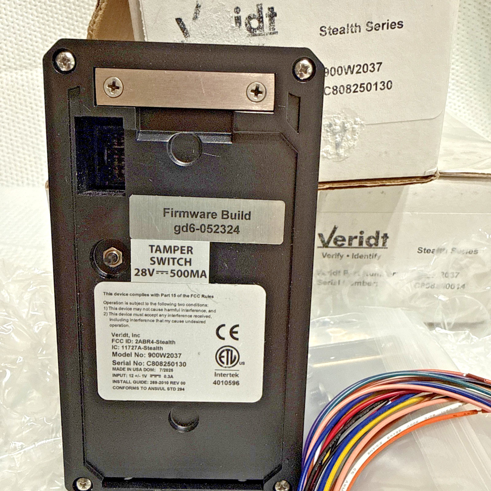 Veridt Stealth 900w2037 Badge Readers LOT OF 3 ALL NEW OPEN DISTRESSED BOX