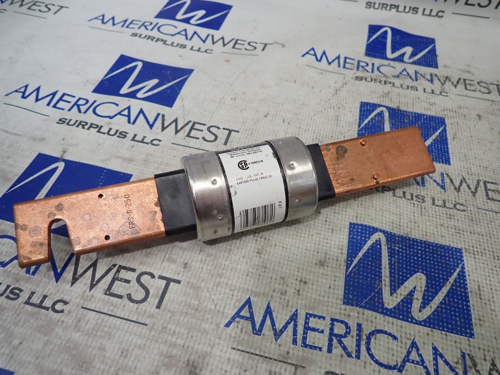 Bussman Fusetron FRS-R-250 250A 600V Time Delay RK5 Long Stab Fuse