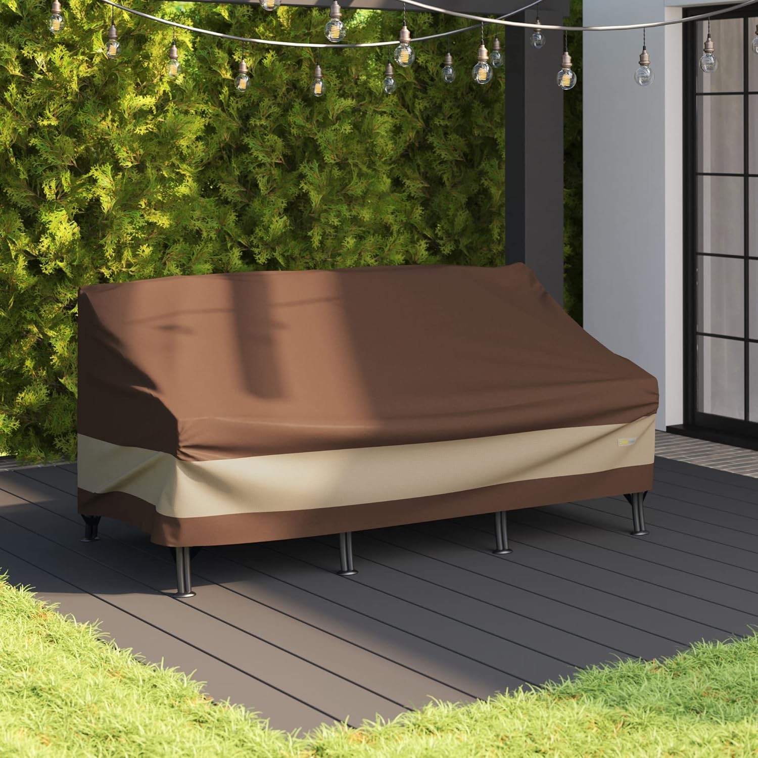 Duck Covers Ultimate Waterproof 79W x 37"D x 35"H, Mocha Cappuccino