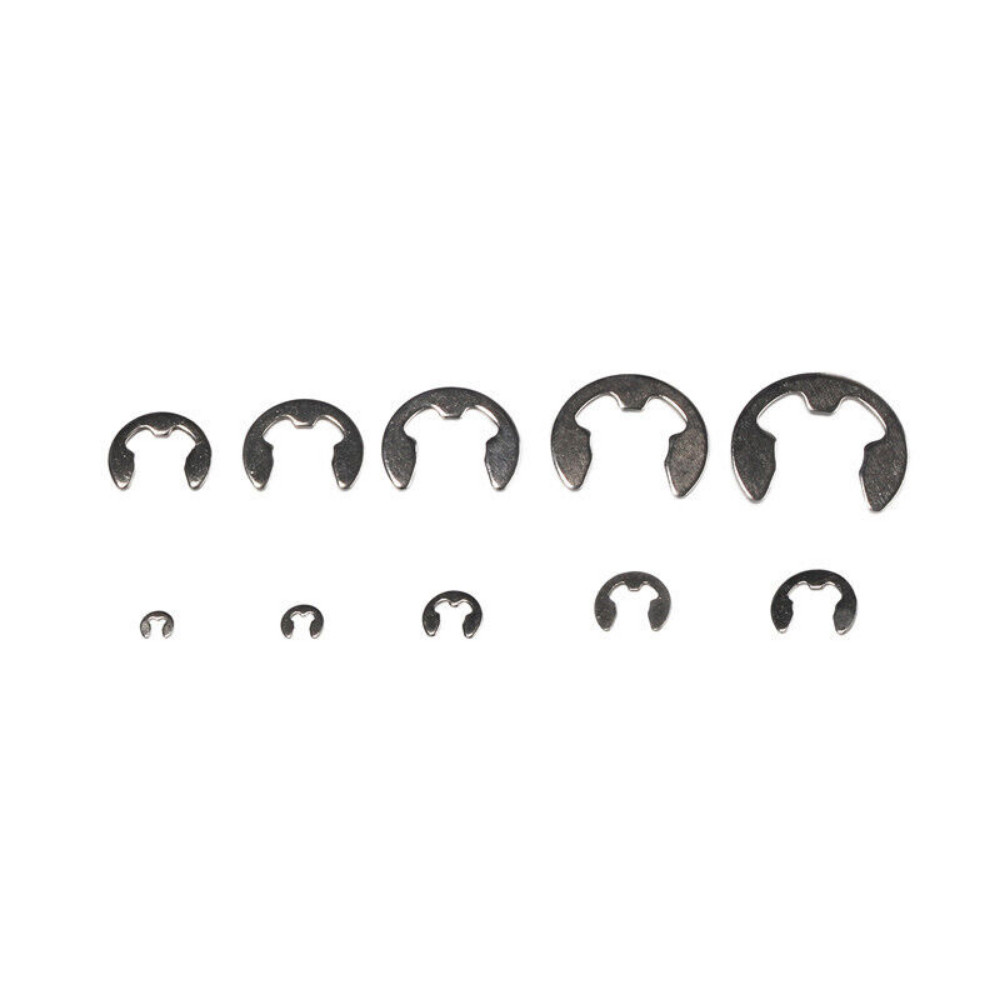 600PCS E-Clip External Retaining Snap Internal Circlip Ring Kit Stainless Steel