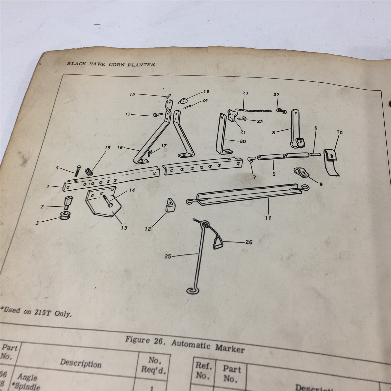 Genuine 1953 CO-OP Black Hawk 215T 235T Corn Planters Owner Manual