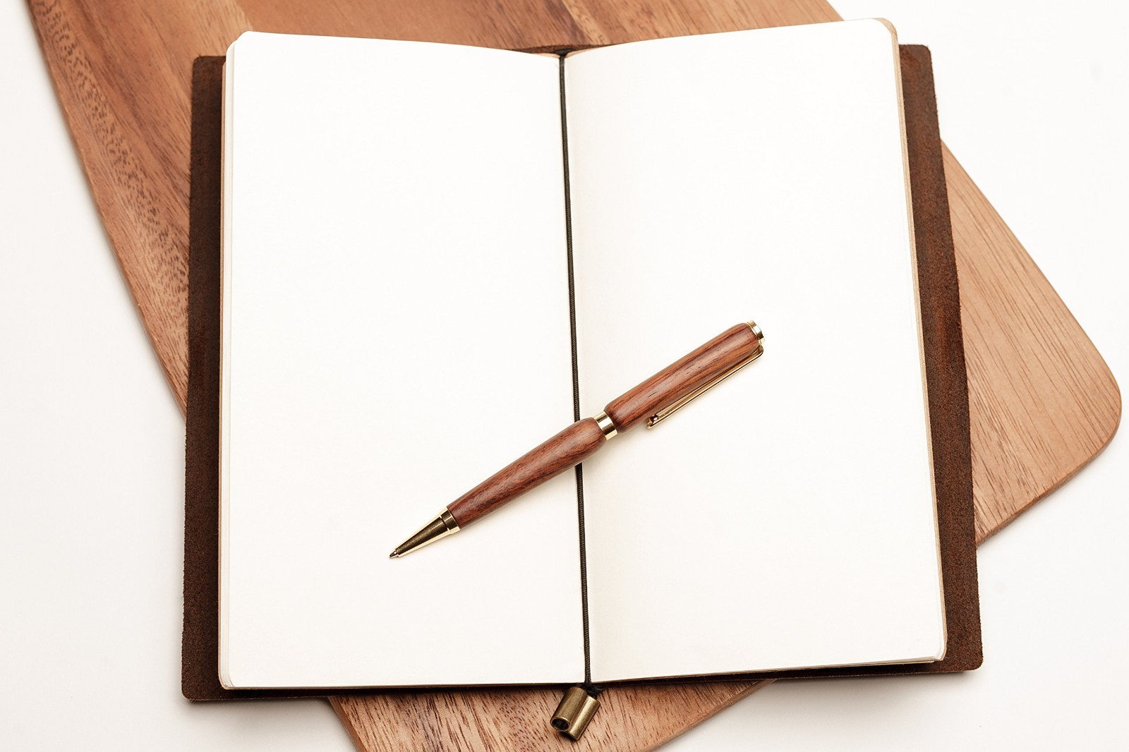 Handcrafted Genuine Leather Travel Journal – Refillable 4.75″x8.5″ Notebook, 100