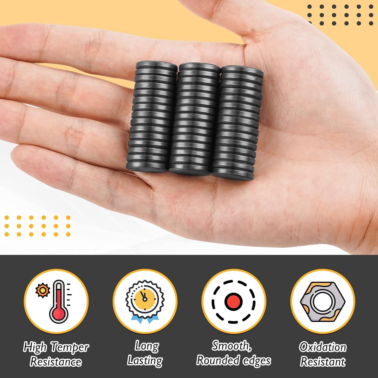 20pack Magnets for Crafts with Adhesive Backing, Round Disc Magnets Strong Stick