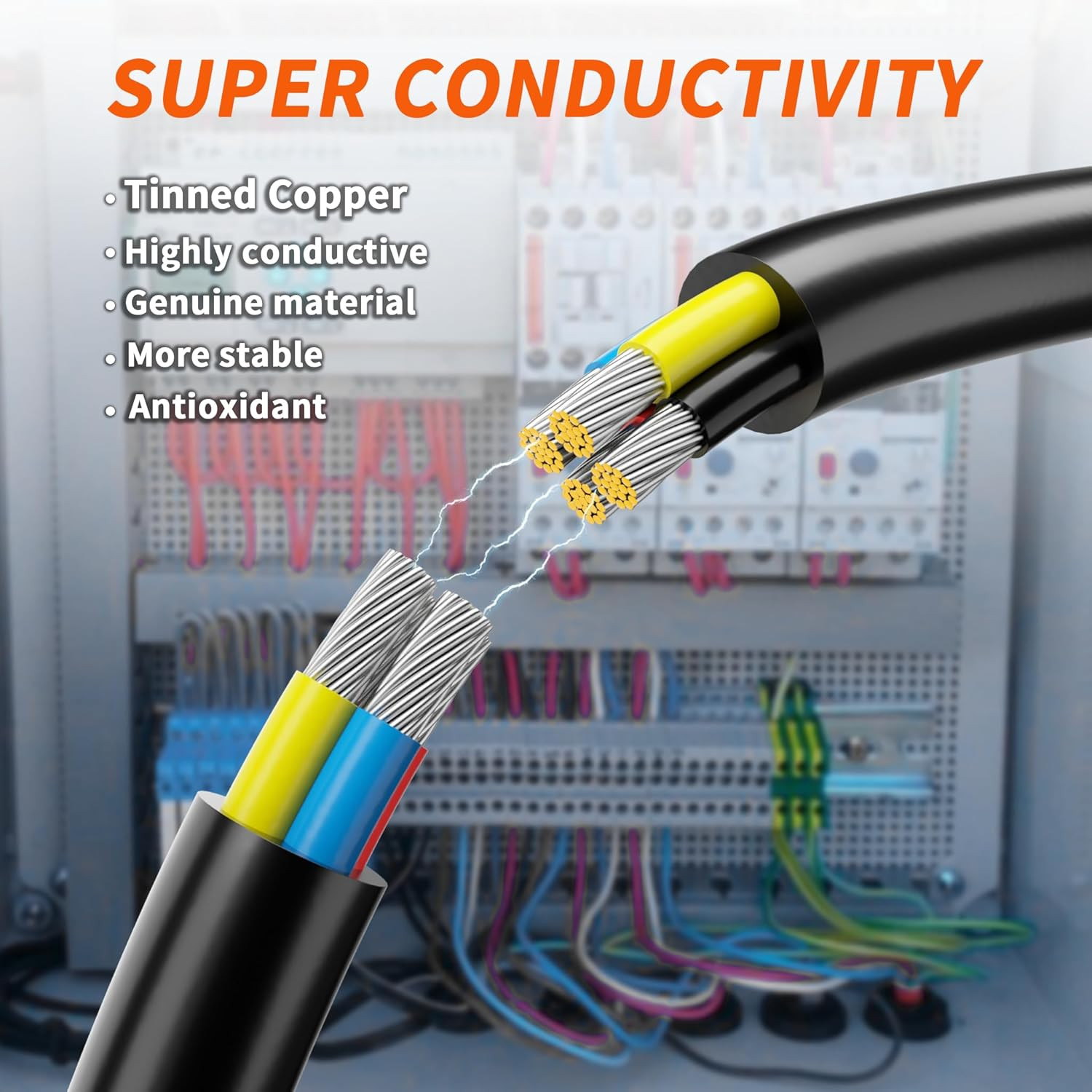 100FT 18 AWG 4 Conductor Wire Tinned Copper PVC Cable 18/4 12V
