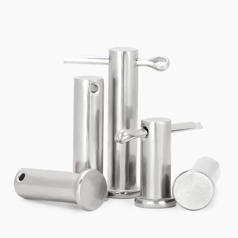 Flat Head Clevis Pins Through Hole 304 Stainless Steel With Cotter Pin Φ6/8/10mm