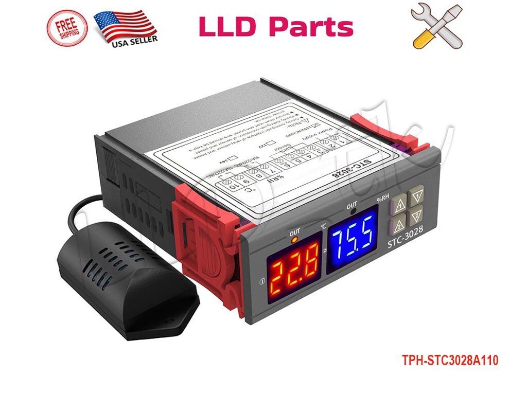 Digital Temperature Humidity Controller Switch Thermostat STC-3028 AC110-220V