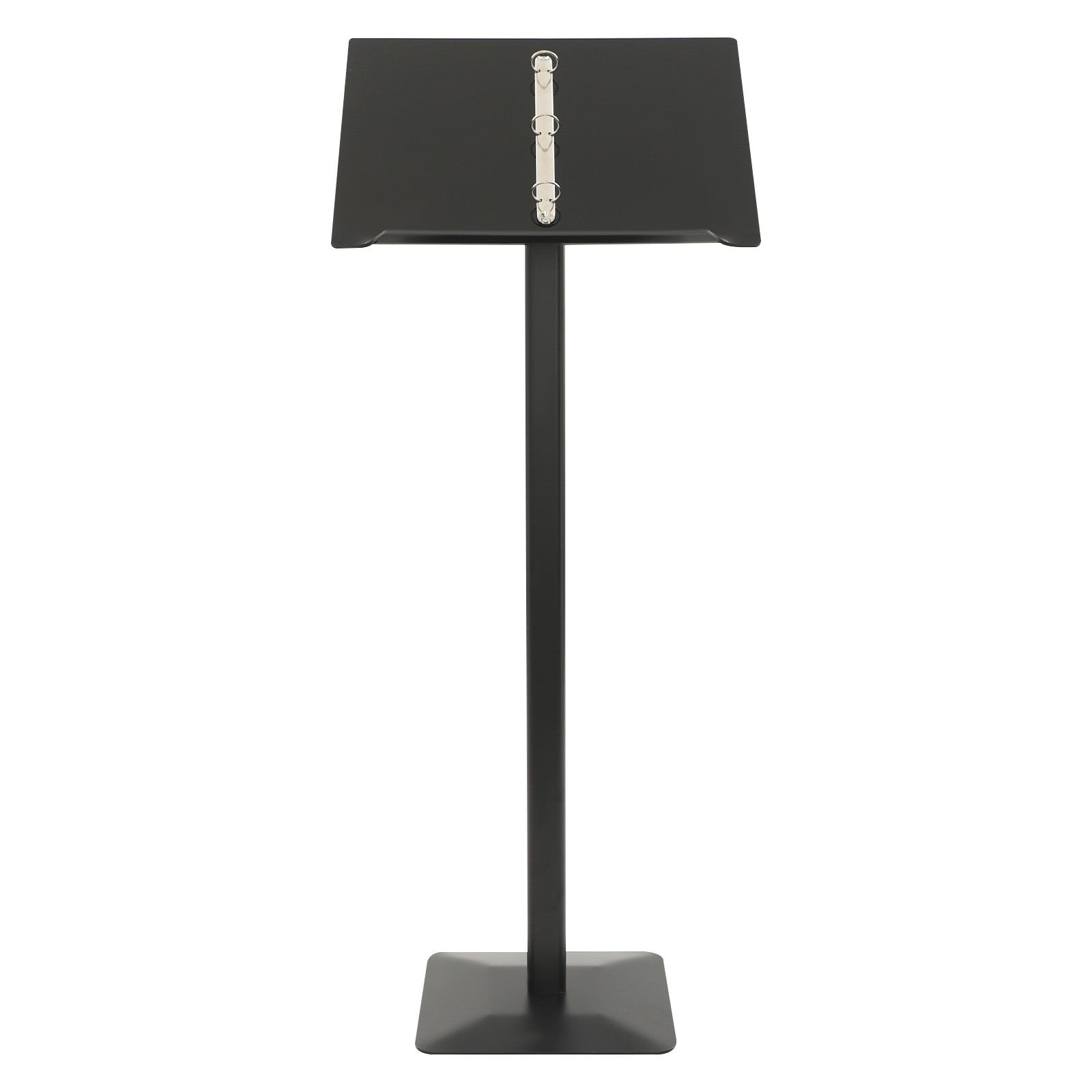 Metal Menu Stand, Black Speech Presentation Stand, Floor Standing Menu Stand US！