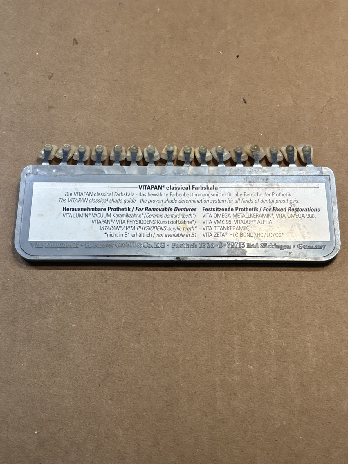 Vita Classical Shade Guide Dental Color Toothguide Teeth Whitening