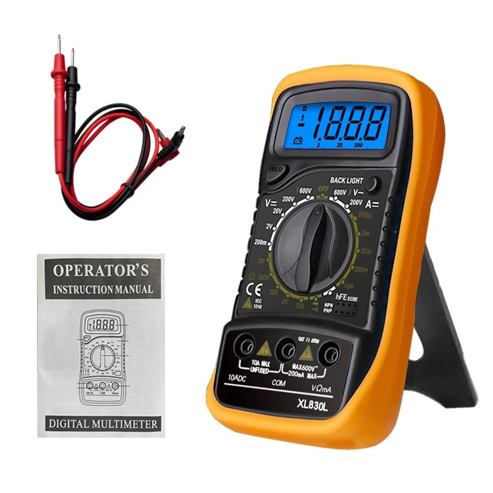 XL830L VC830L Handheld Digital Multimeter LCD Backlight Portable AC/DC Ammeter V