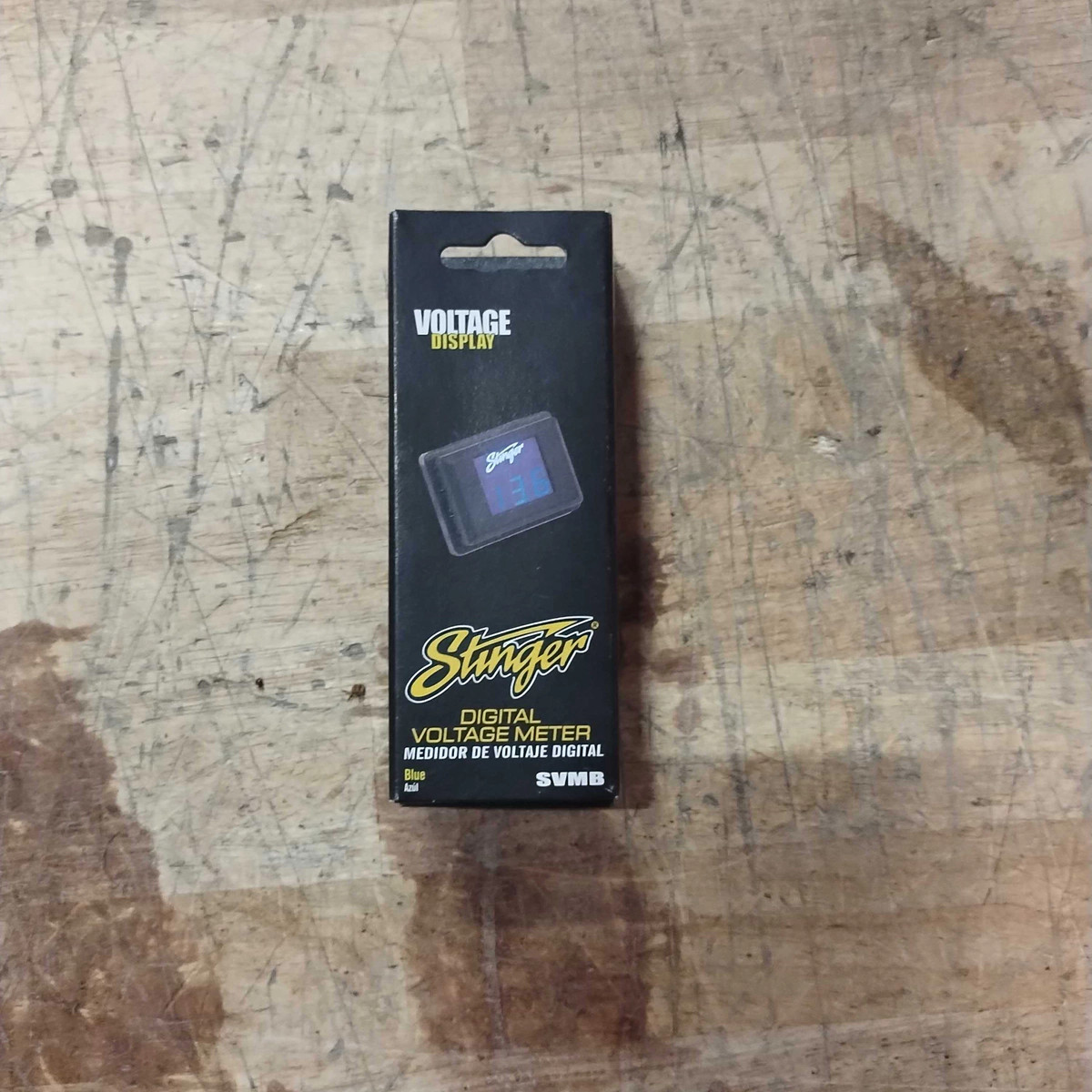 STINGER SVMB BLUE LED DIGITAL VOLTAGE GAUGE CAR AUDIO VOLTMETER DISPLAY