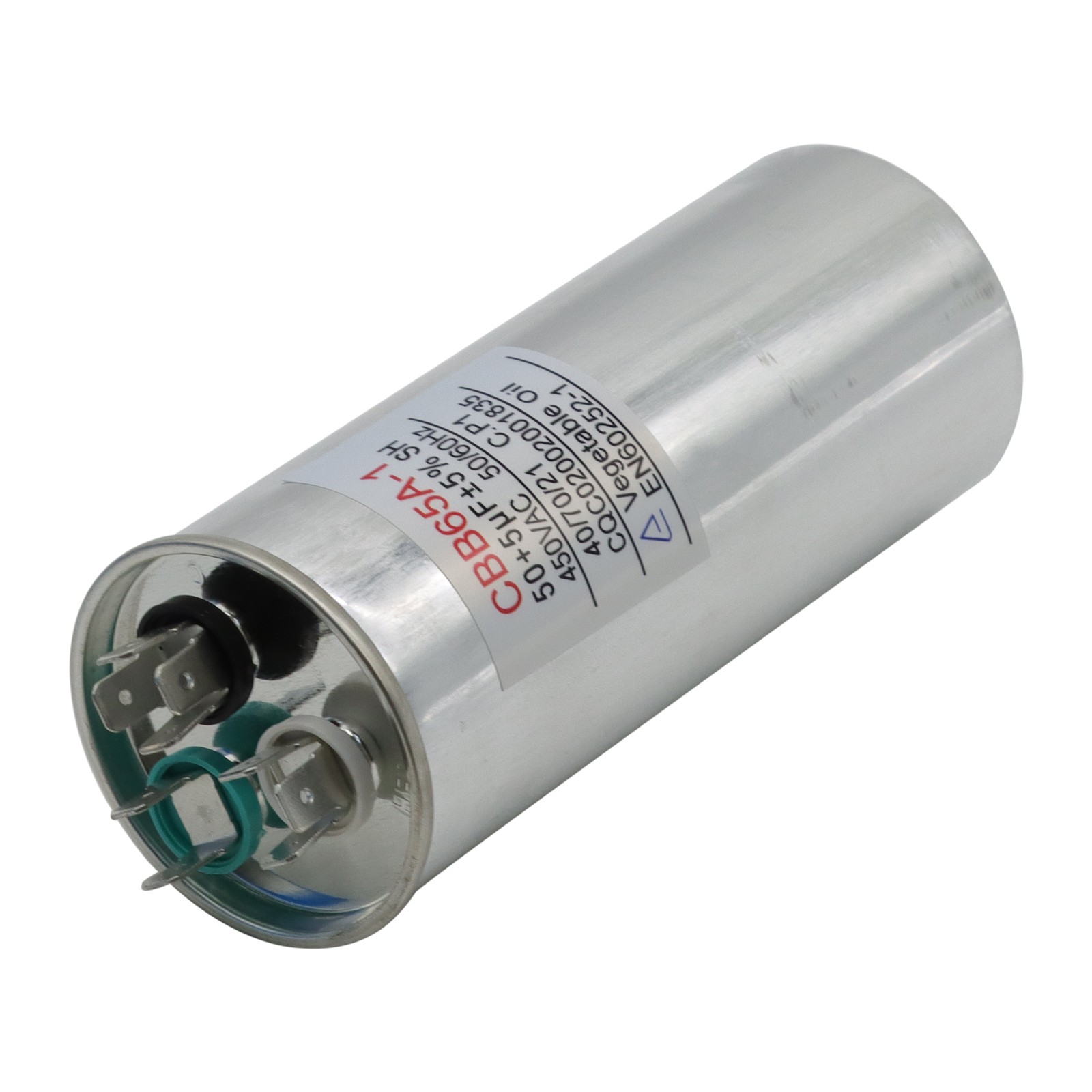 50+5 50/5 uF High Quality Dual Run Capacitor 370-440V 370V 440V VAC CBB65-R (6x)