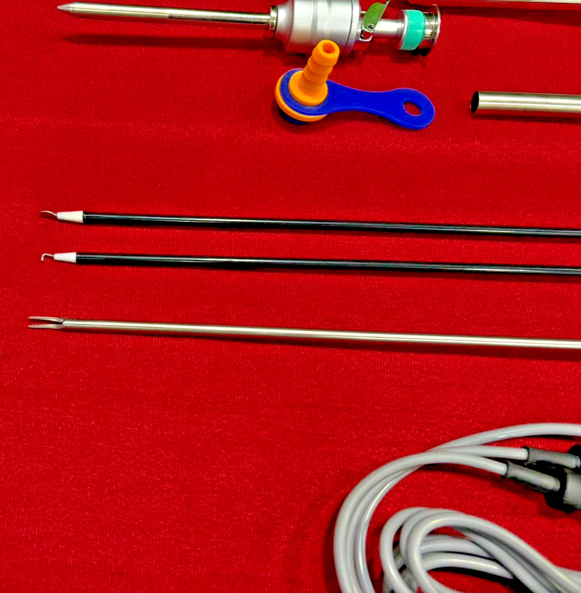 10pc-Laparoscopic Surgery Full Set With Clip Applicator 5mmx330mm SS Reusable