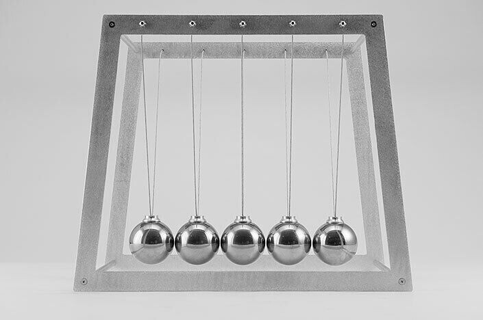 High End Extra Large Museum Quality Giant Newton’s Cradle