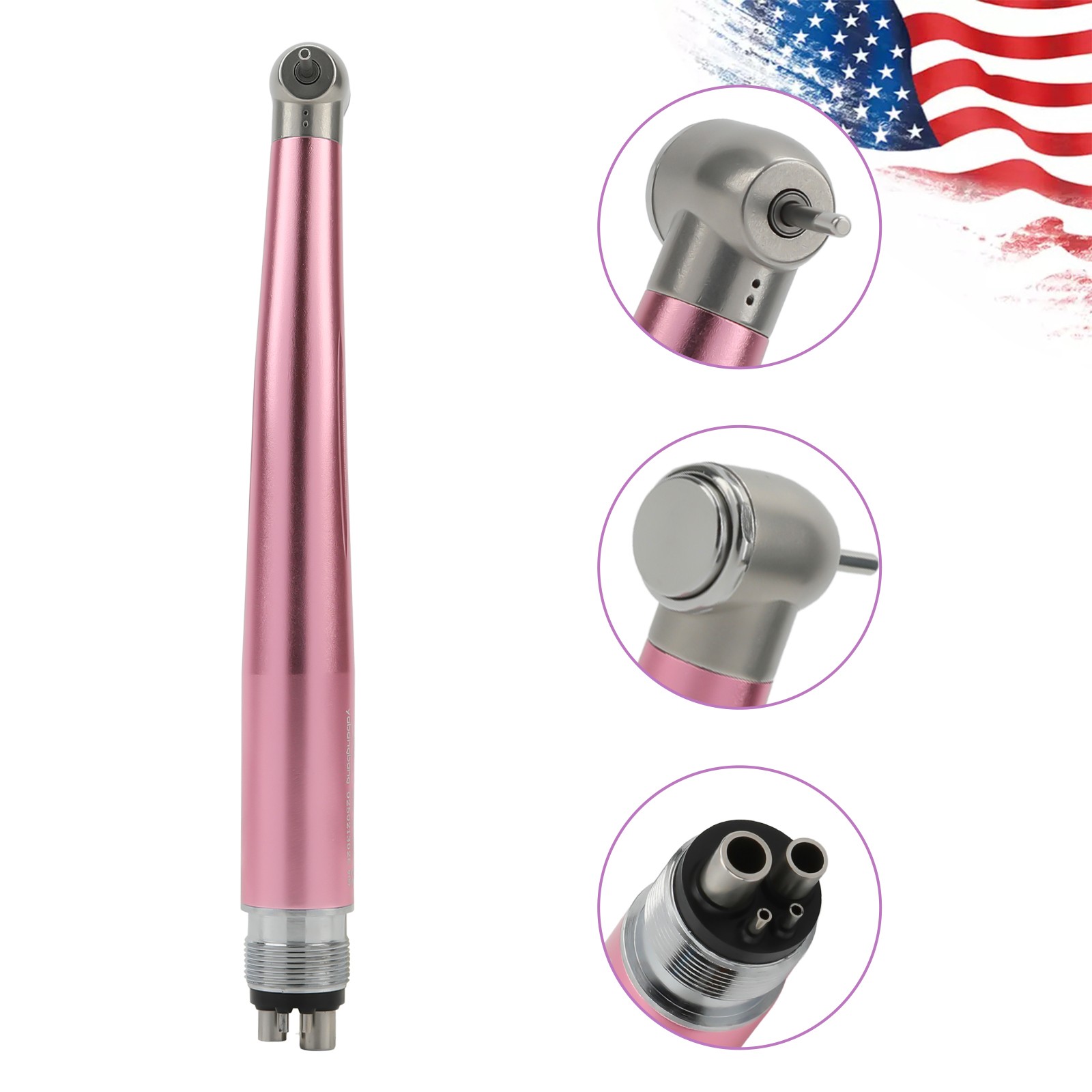 Dental Fast High Speed Handpiece Air Turbine Push Button 4Hole NSK Style Color