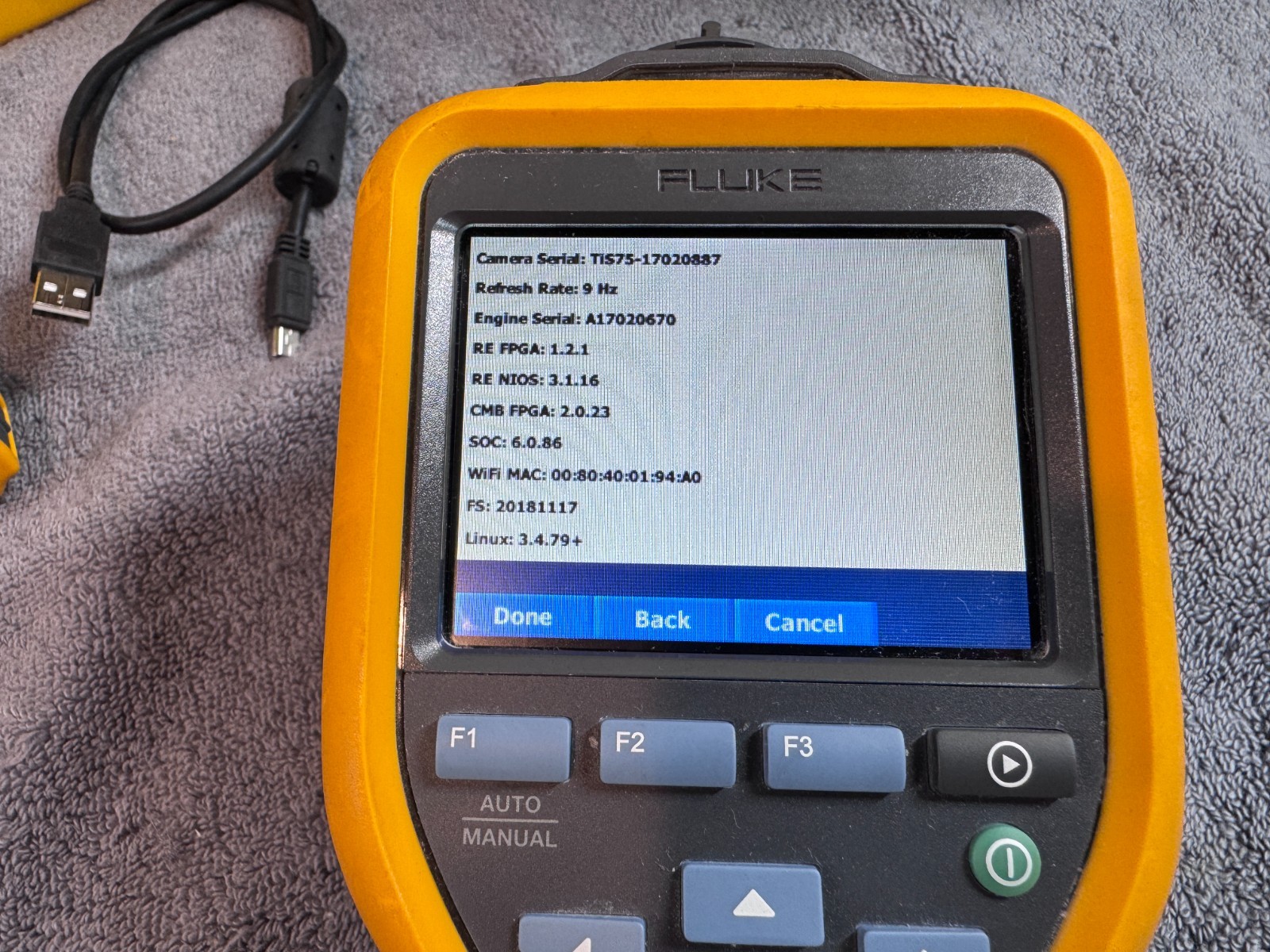 Pre-Owned Fluke TiS75 9Hz Thermal Camera Kit w/ Charger, 2 Batteries & Case