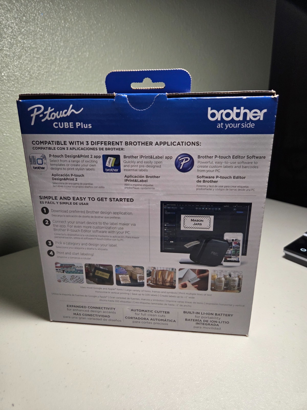 Brother PT-P710BT P-Touch Cube Plus Versatile Label Maker with Bluetooth Wireles