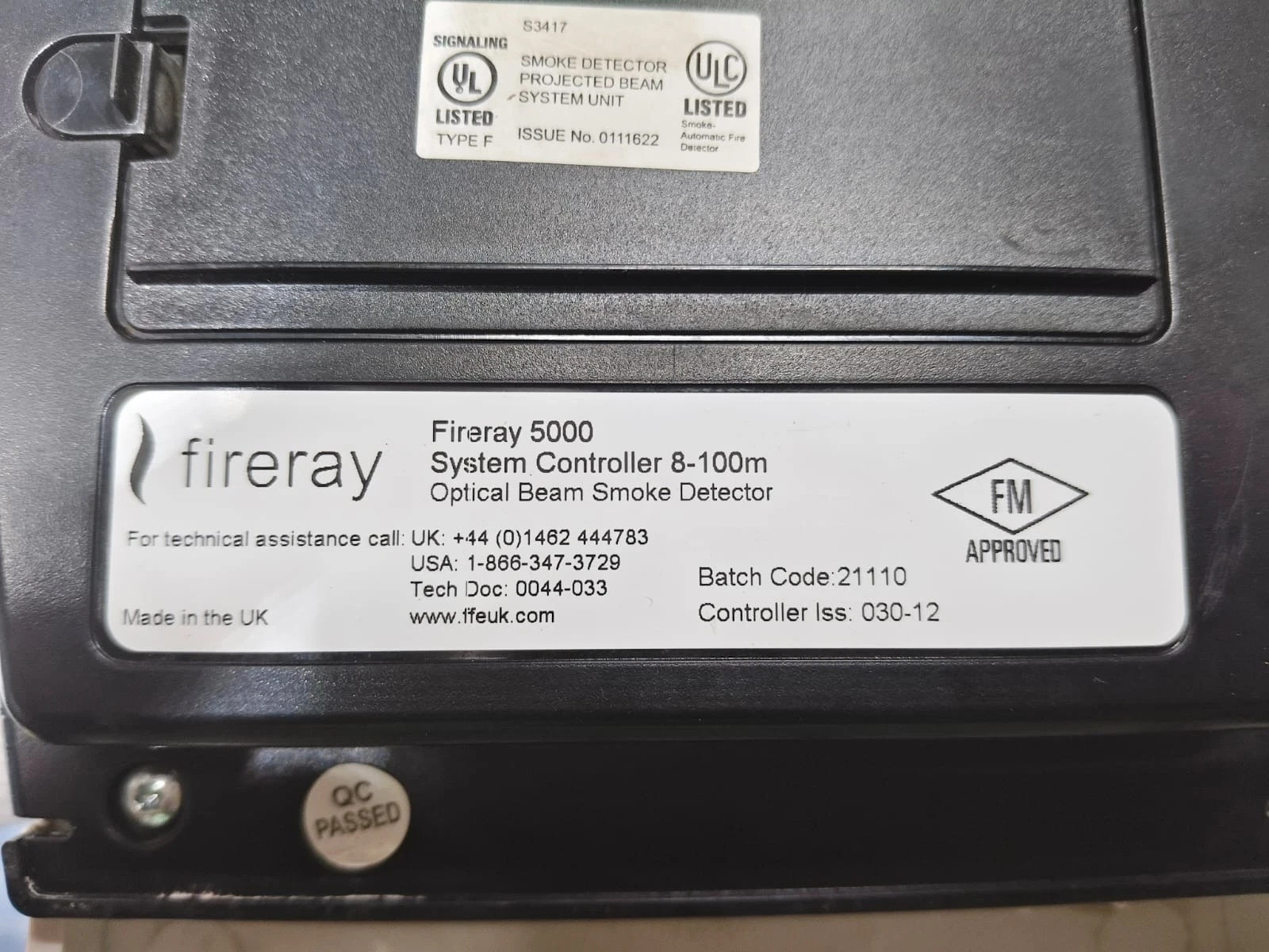 Fireray 5000 5000-103 Reflective Auto Align Beam Smoke Detector NEW IN BOX)