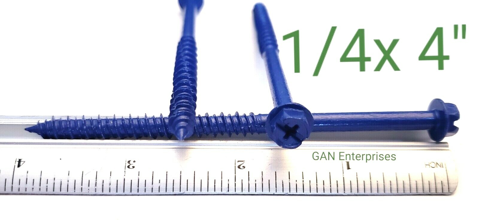 Concrete Masonry HEX Head 1/4x 1-1/4″ to 6″ Anchor Screw, Blue,Tapcon, Bulk