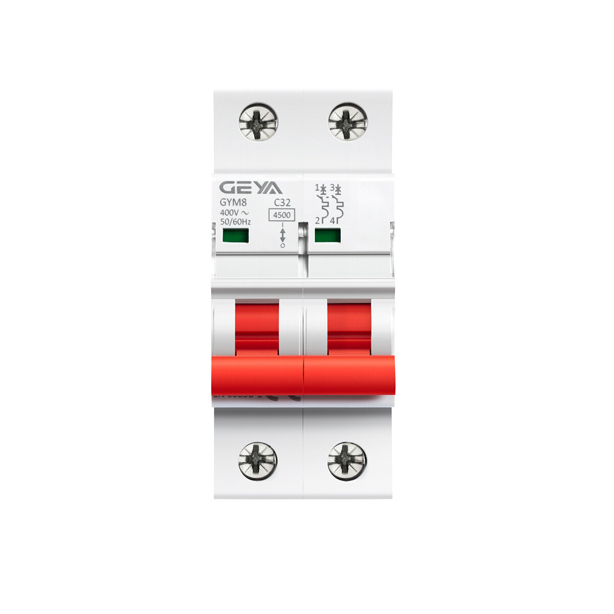 GEYA AC MCB Mini Circuit Breaker 2Pole 4.5kA 6/10/16/25/32/40/50/63A 110/120V