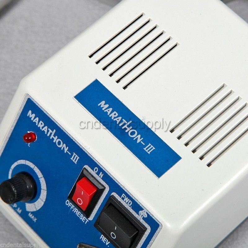 Dental Lab MARATHON-III Micromotor 35K RPM Polisher Grinder Machine Tool & Pedal