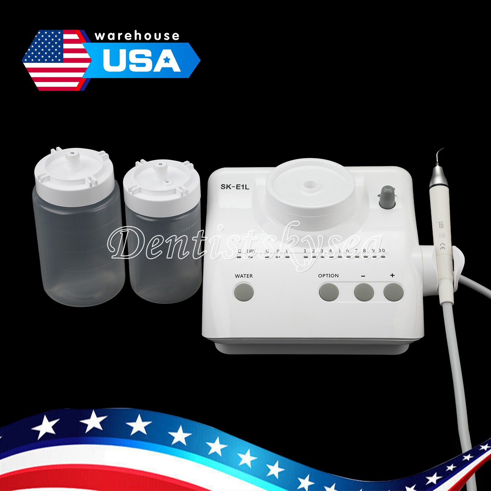 Dental SK-E1L LED Handpiece Ultrasonic Piezo Scaler Fit EMS Cavitron LED