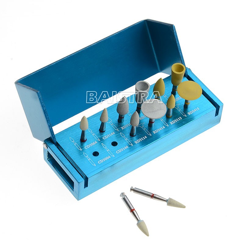 Dental Zirconia Intraoral Clinical Diamond Polishing Kit For Low Speed Handpiece