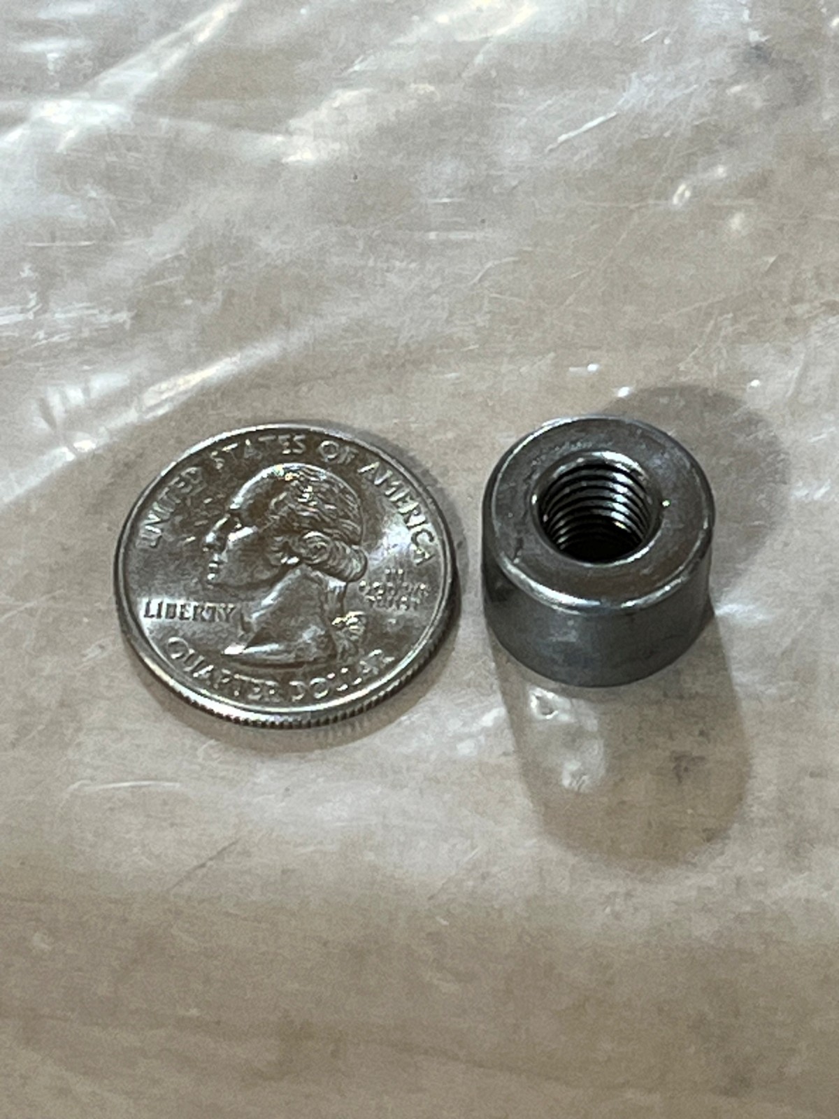 M8 Threaded Boss Mild Steel OD 16mm Length 12mm M8x1.25 6H