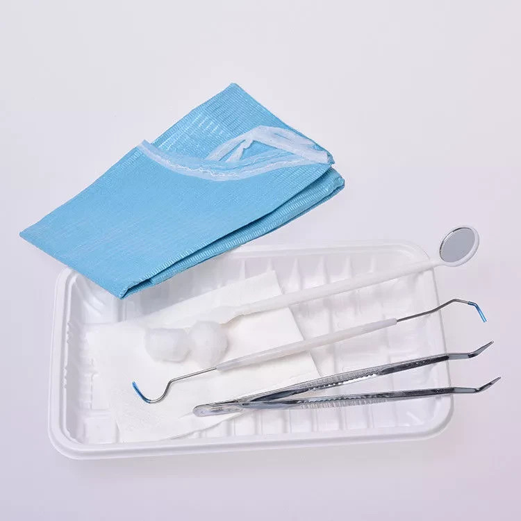 7 Pcs/Set Dental Professional Dental Disposable Oral Basic Examination Tools Kit