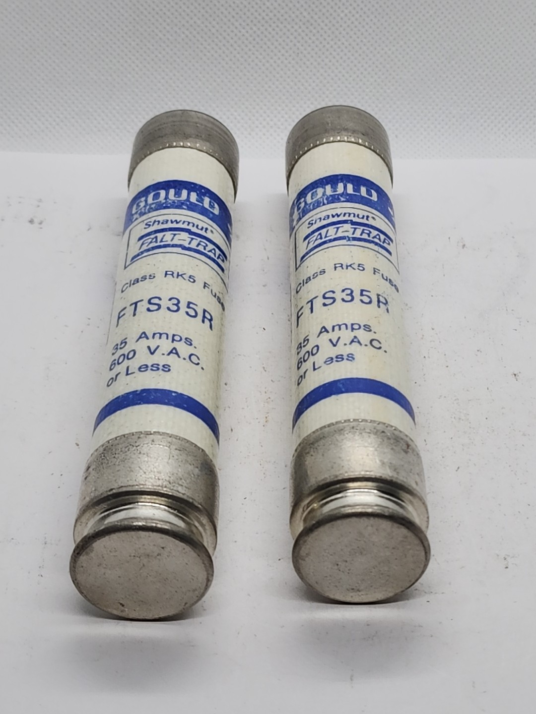 2x SHAWMUT GOULD FTS35R 600VAC 35A ONE TIME FUSE [2WS1-2]