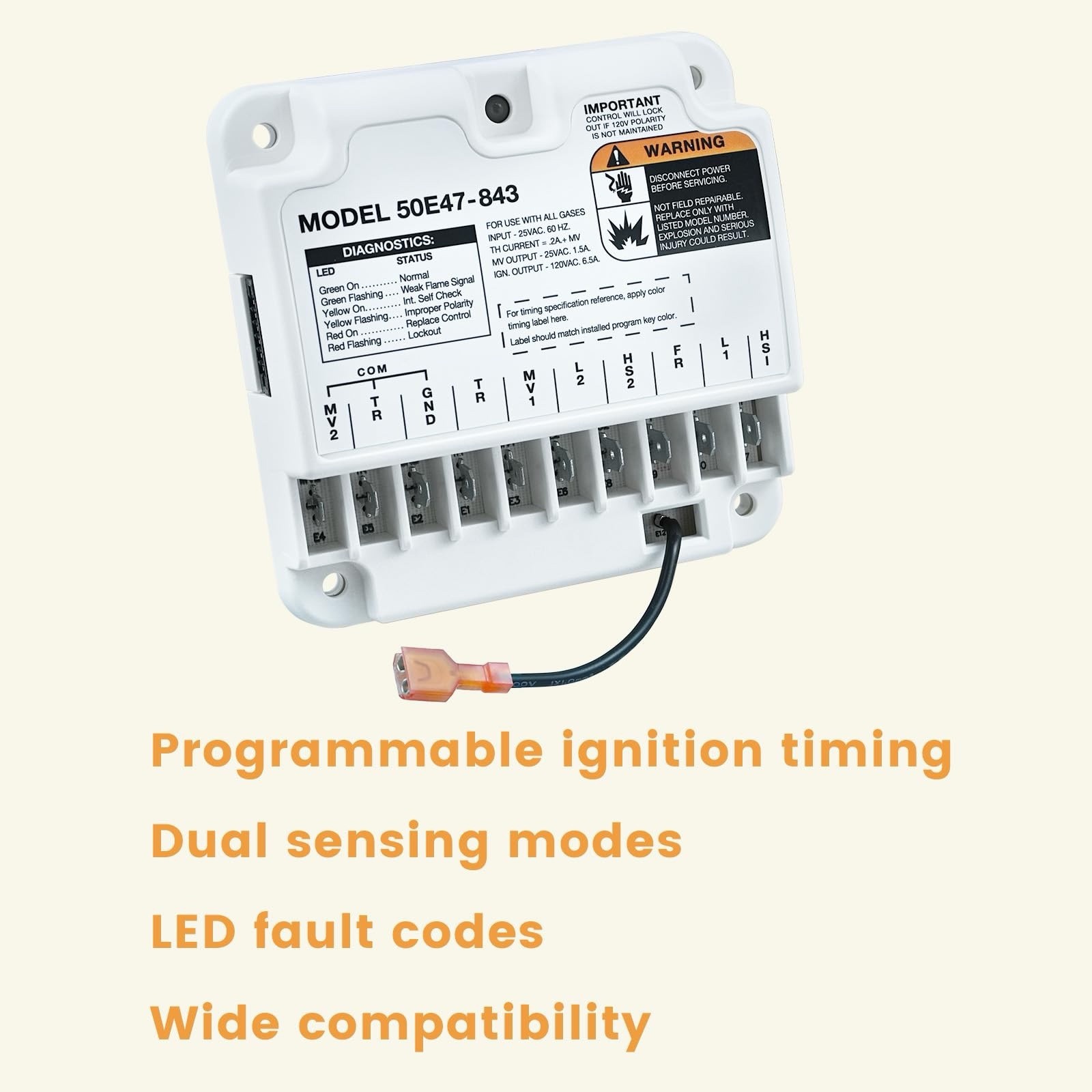 White-Rodgers 50E47 843S1 Univ Hsi Ignition Mod
