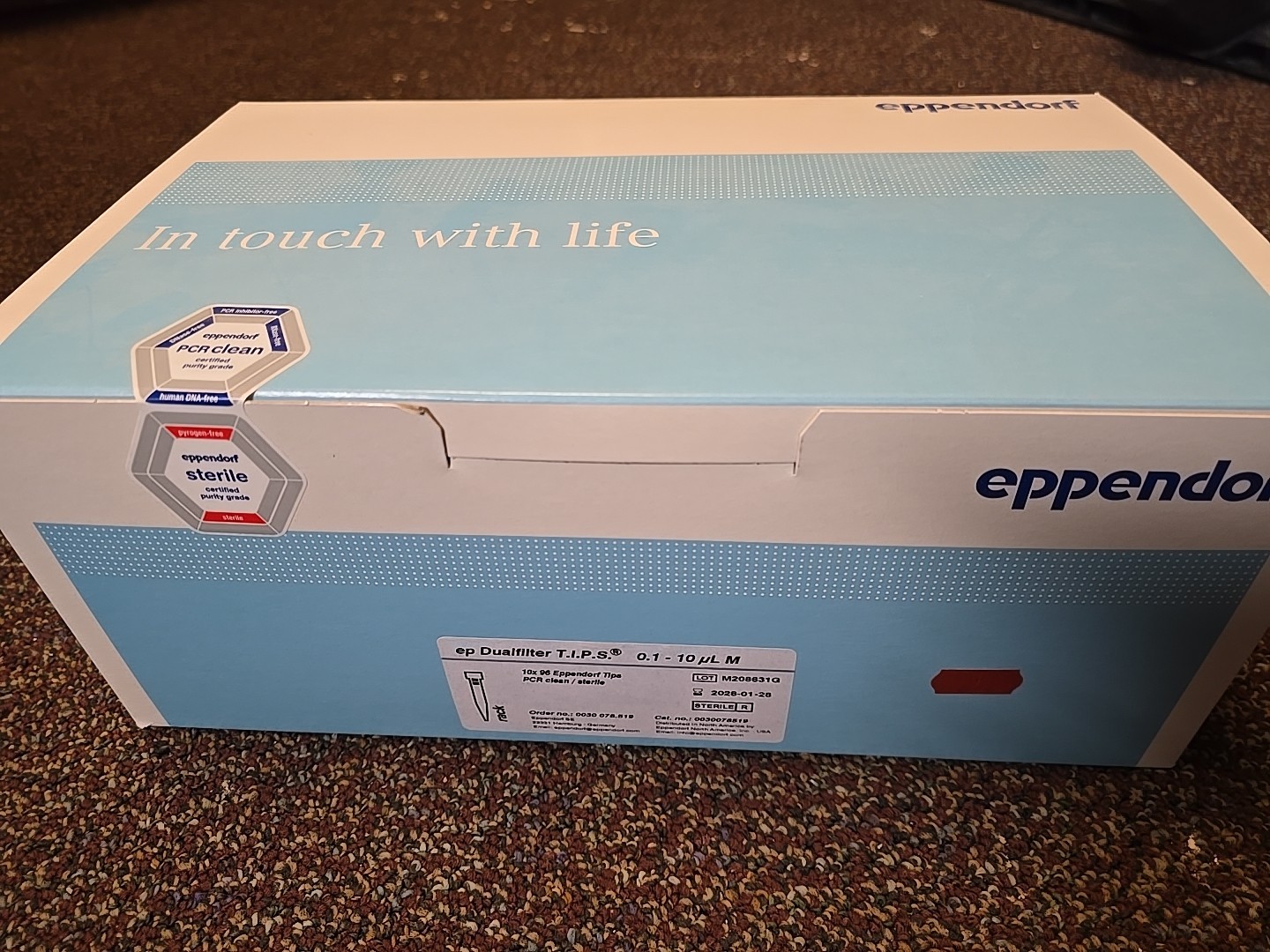 Eppendorf ep Dualfilter pipette tips, 0.1-10ul, 10 racks 96 tips each