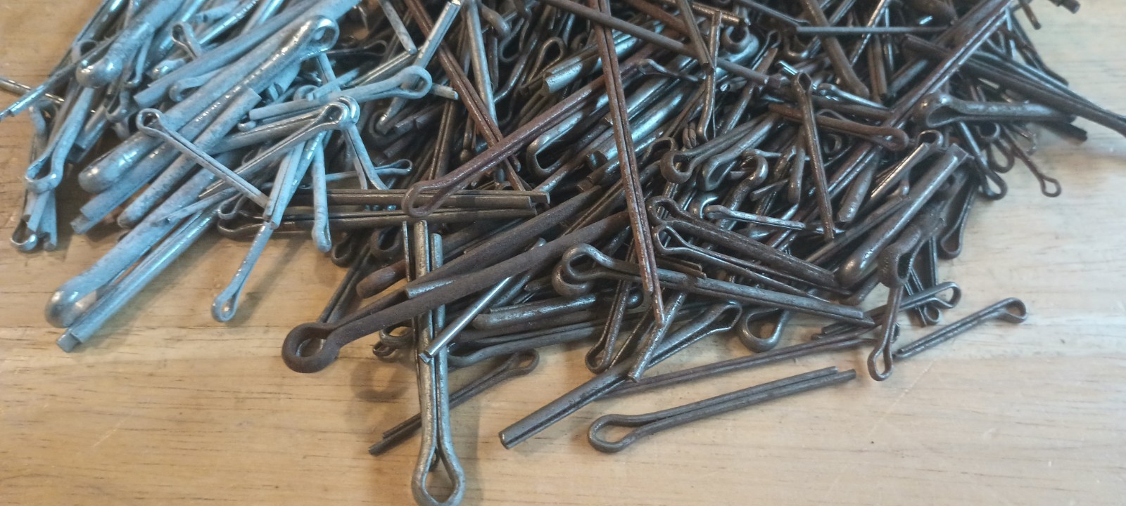 Cotter Pins Mixed Diameter and Length Extended Prong Steel 1 Pound 12.8 Ounces