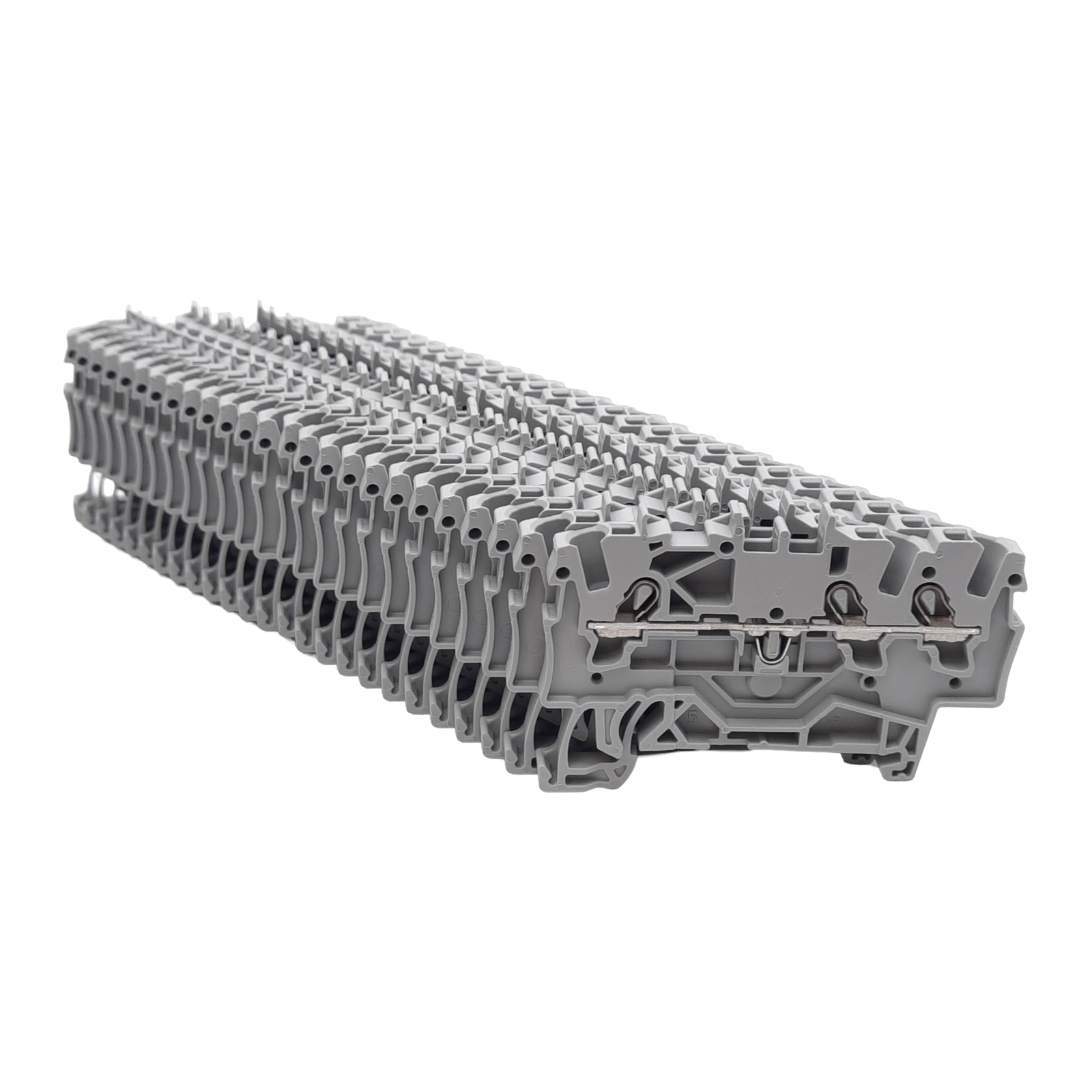 Lot of 25 Wago 2001-1301 TOPJOB Feedthrough Terminal Block, 600V 15A, DIN Rail