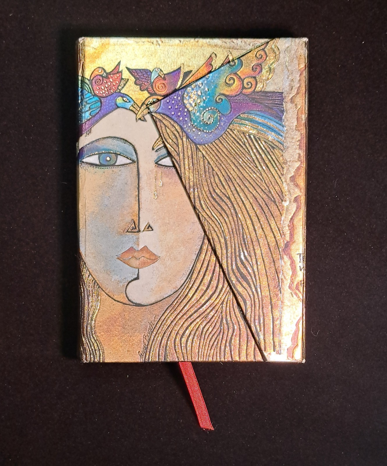 Paperblanks Laurel Burch Blank Notebook Self Portrait Soul & Tears Mini 4″ x5.5″