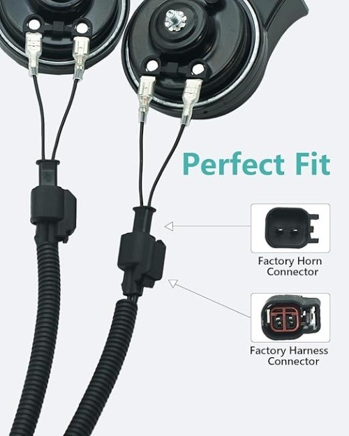 Car Horn Connector Adapter Wiring Harness, 2+1 Pack Pigtail Conver Model: Ford