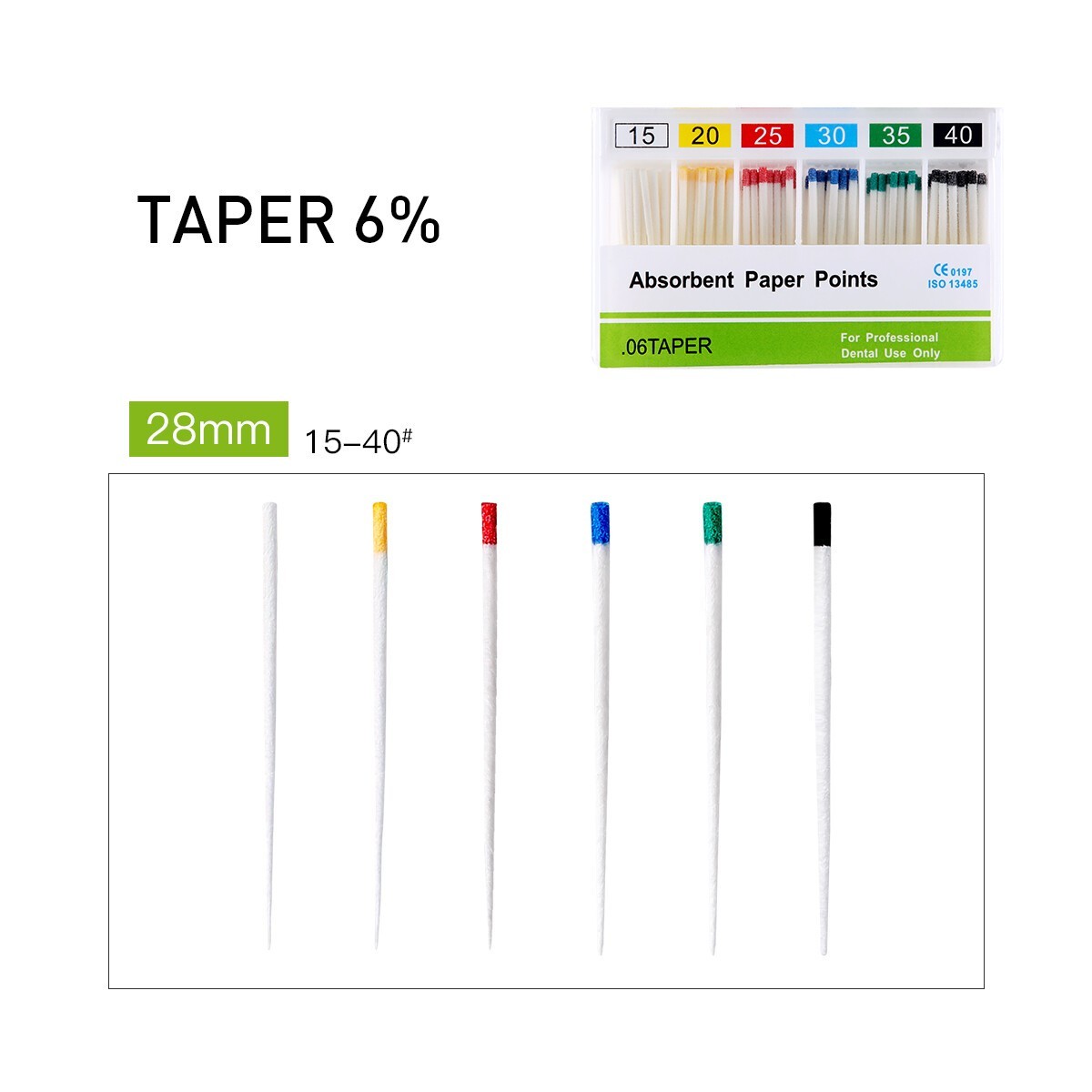 Dental Absorbent Paper Points Endodontic 0.02/0.04/0.06 Root Canal Obturation