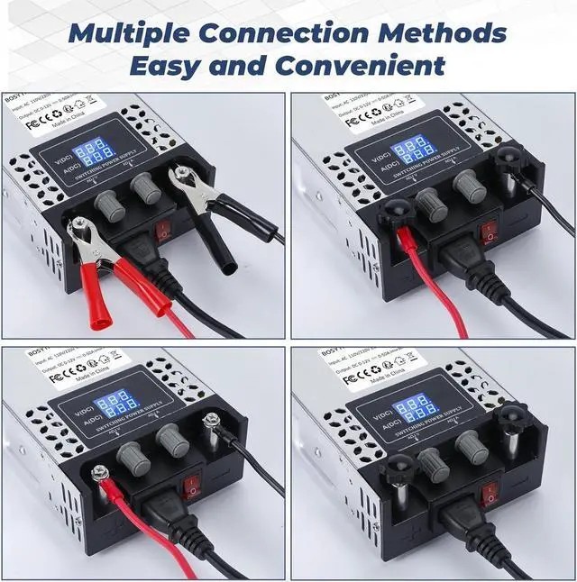 BOSYTRO 0-24V 25A 600W Adjustable Switch-Mode DC Power Supply SMPS